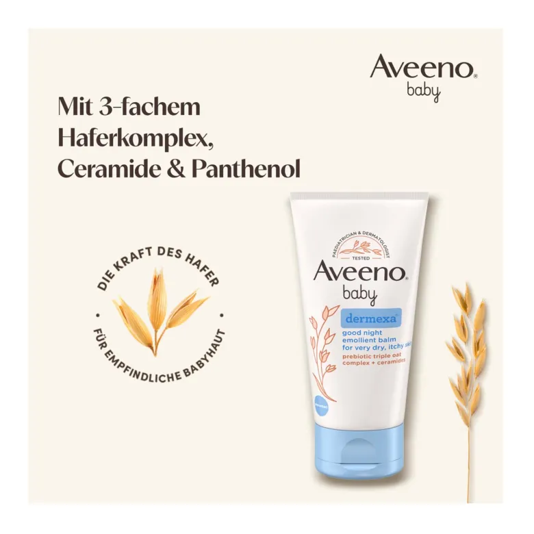 Aveeno Baby Dermexa Gute Nacht Emollientien Balsam, 75 ml