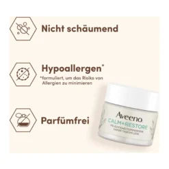 Aveeno Calm+Restore Feuchtigkeitsspendende Hafer Tagespflege, 50 ml
