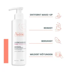 Avene Antirougeurs Clean Beruhigende Reinigungsmilch, 200 ml