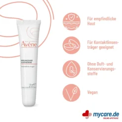 Avene Beruhigende Augencreme, 15 ml