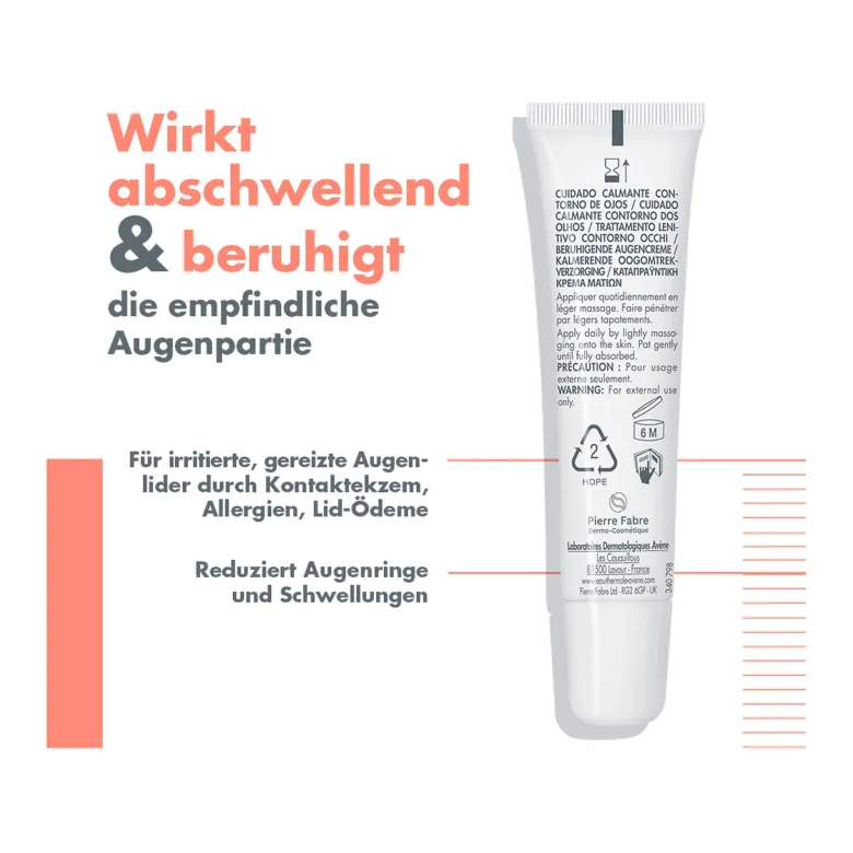 Avene Beruhigende Augencreme, 15 ml