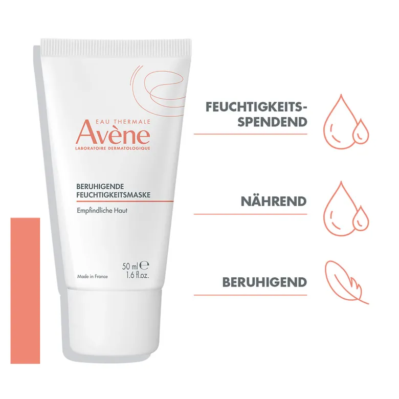 Avene Beruhigende Feuchtigkeitsmaske, 50 ml