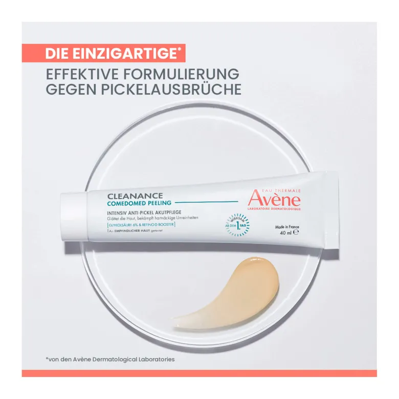 Avene Cleanance Comedomed Peeling Anti-Pickel Akutpflege, 40 ml