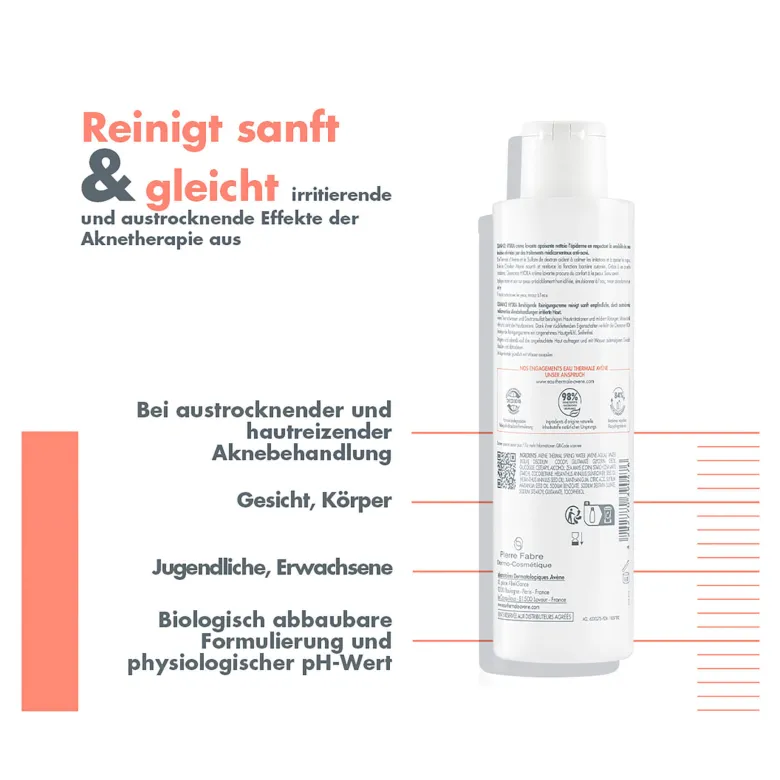 Avene Cleanance Hydra Beruhigende Reinigungscreme, 200 ml