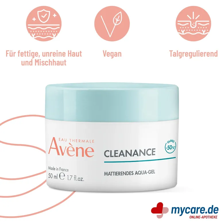 Avene Cleanance Mattierendes Aqua-Gel, 50 ml