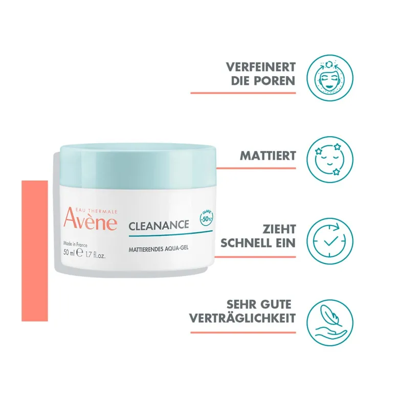 Avene Cleanance Mattierendes Aqua-Gel, 50 ml