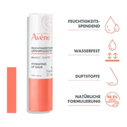 Avene Feuchtigkeitsspendender Lippenpflegestift, 4 g