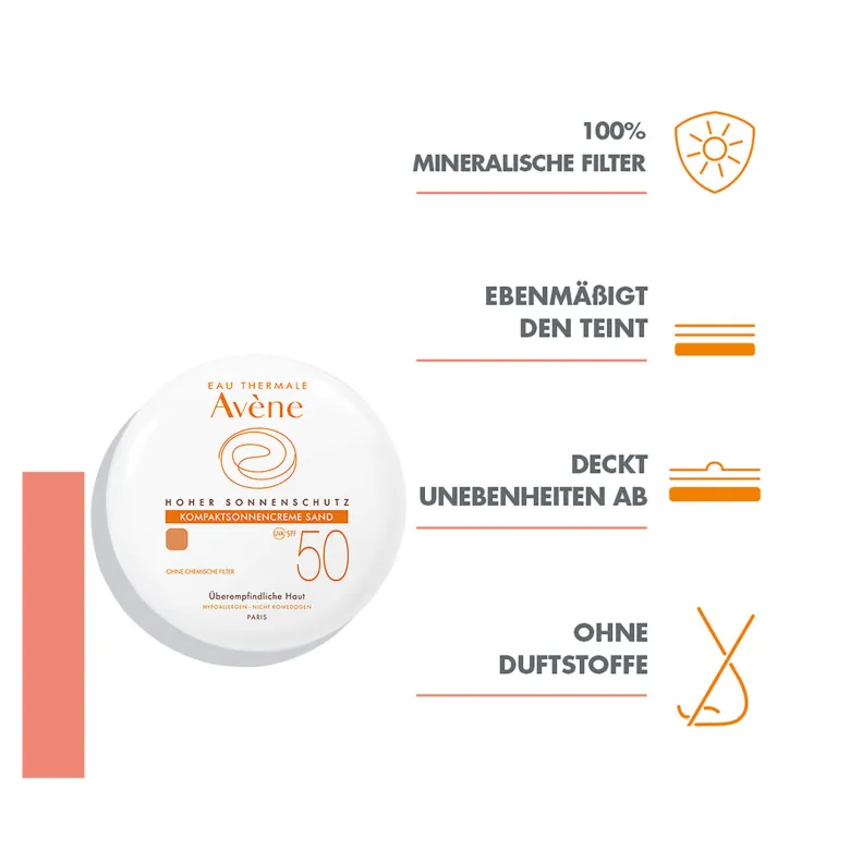 Avene Kompaktsonnencreme Sand SPF 50, 10 g