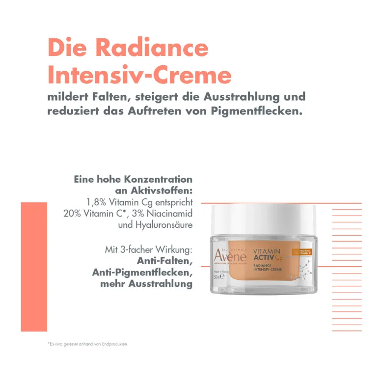 Avene VITAMIN ACTIV Cg Radiance Intensiv-Creme, 50 ml