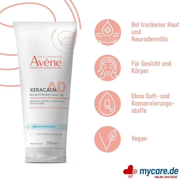 Avene XeraCalm A.D Rückfettendes Milky Gel, 200 ml