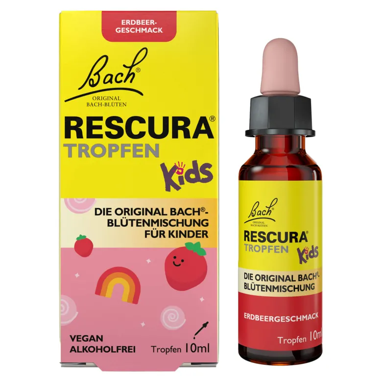 Bachblüten Original Rescura Kids Tropfen Erdbeer alkoholfrei, 10 ml