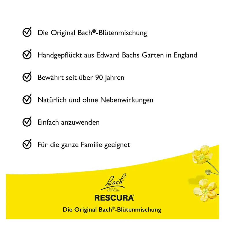 Bachblüten Original Rescura Night Tropfen mit Alkohol, 10 ml