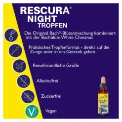 Bachblüten Original Rescura Night Tropfen alkoholfrei, 10 ml