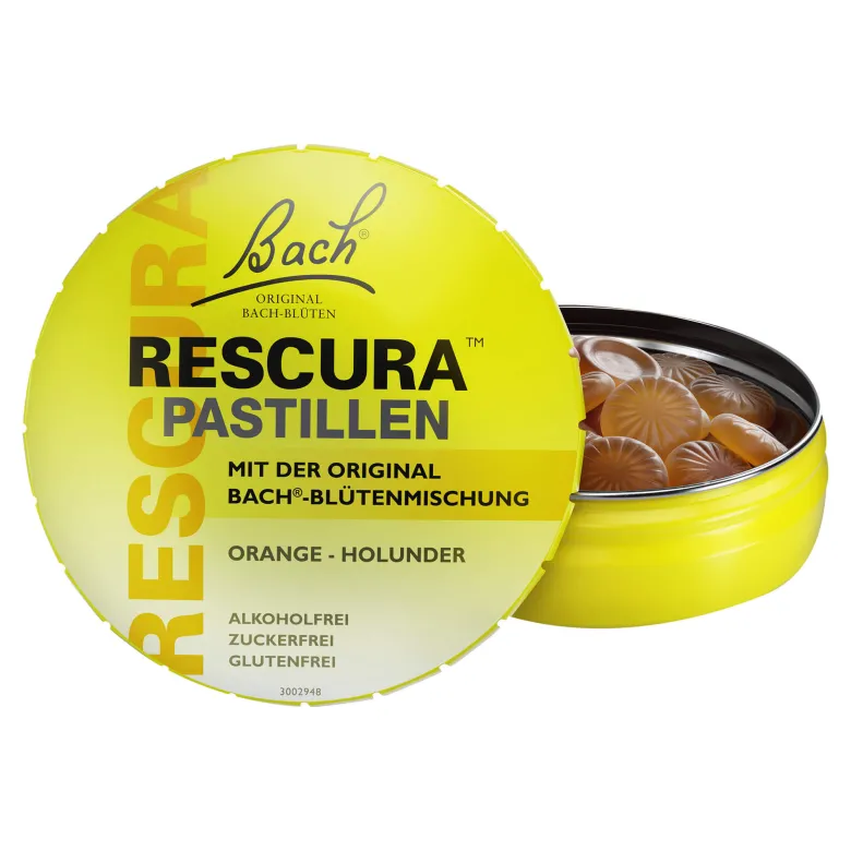 Bachblüten Original Rescura Pastillen Orange-Holunder, 50 g