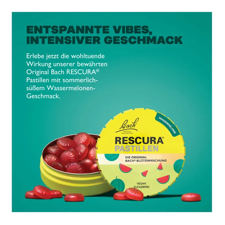 Bachblüten Original Rescura Pastillen Wassermelone, 50 g