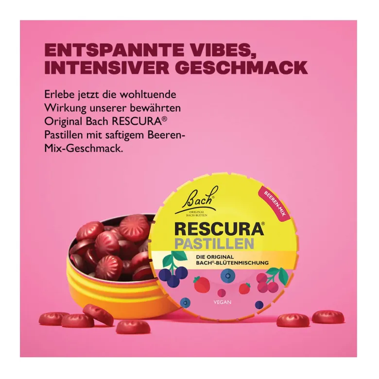Bachblüten Original Rescura Pastillen Beeren-Mix, 50 g
