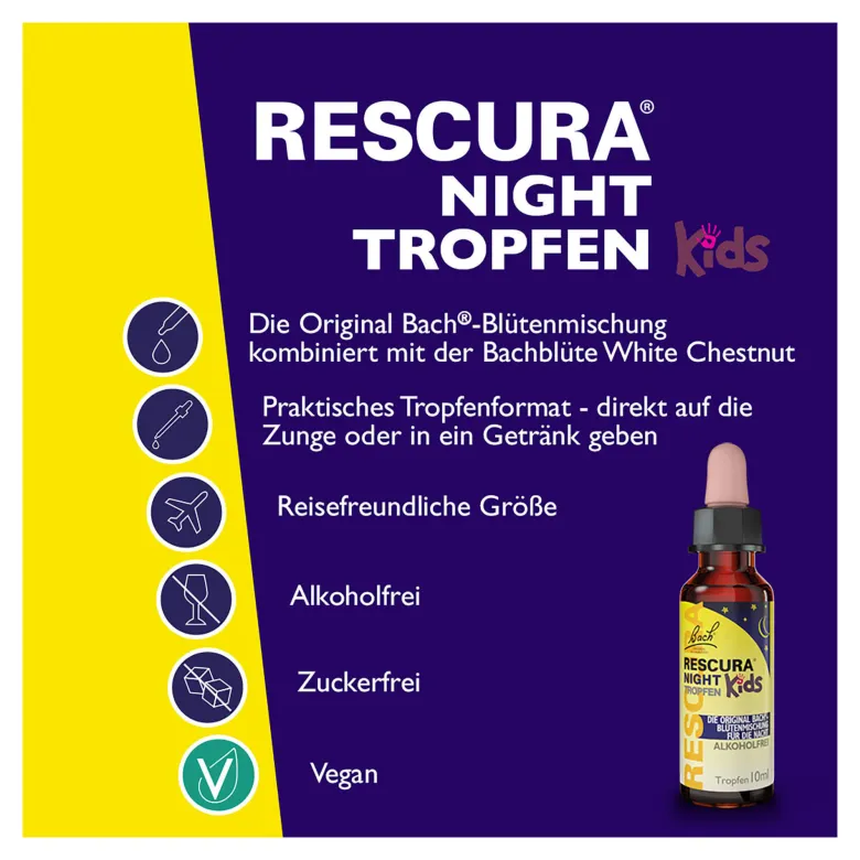 Bach Original Rescura Night Kids Tropfen, 10 ml