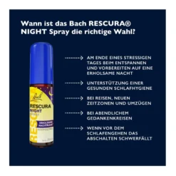 Bach Rescura Night Spray alkoholfrei, 20 ml