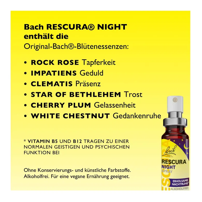Bach Rescura Night Spray alkoholfrei, 20 ml