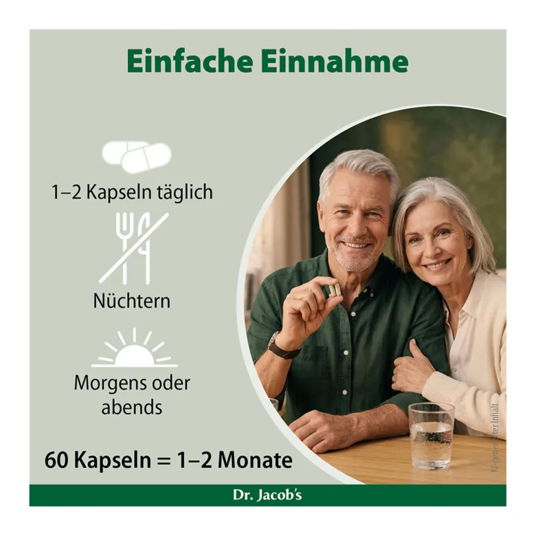 Bacillus subtilis plus Nattokinase-Enzym Vitamin K2 vegan, 60 St