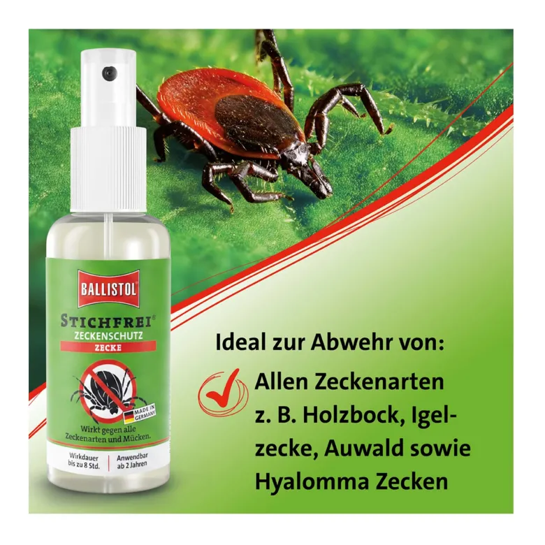 Ballistol Stichfrei Zeckenschutz Pumpspray, 100 ml