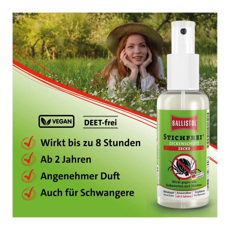 Ballistol Stichfrei Zeckenschutz Pumpspray, 100 ml