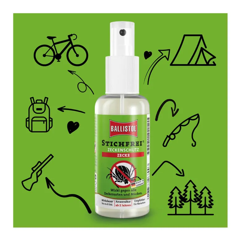 Ballistol Stichfrei Zeckenschutz Pumpspray, 100 ml