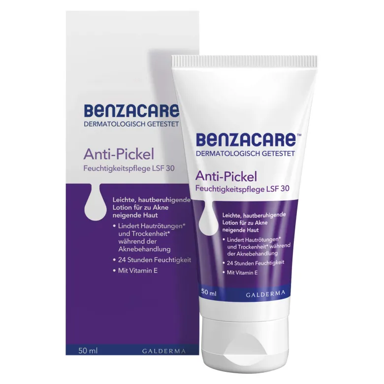 Benzacare Anti-Pickel Feuchtigkeitspflege LSF 30, 50 ml