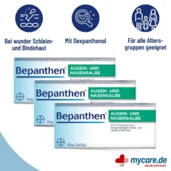 Bepanthen Augen- und Nasensalbe Dreierpack, 3x10 g