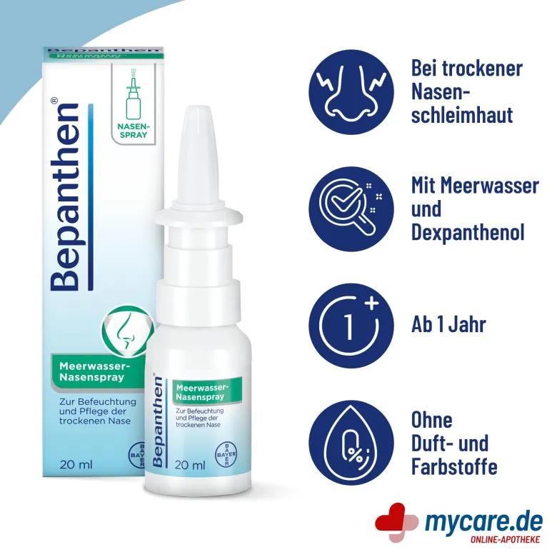 Bepanthen Meerwasser-Nasenspray, 20 ml