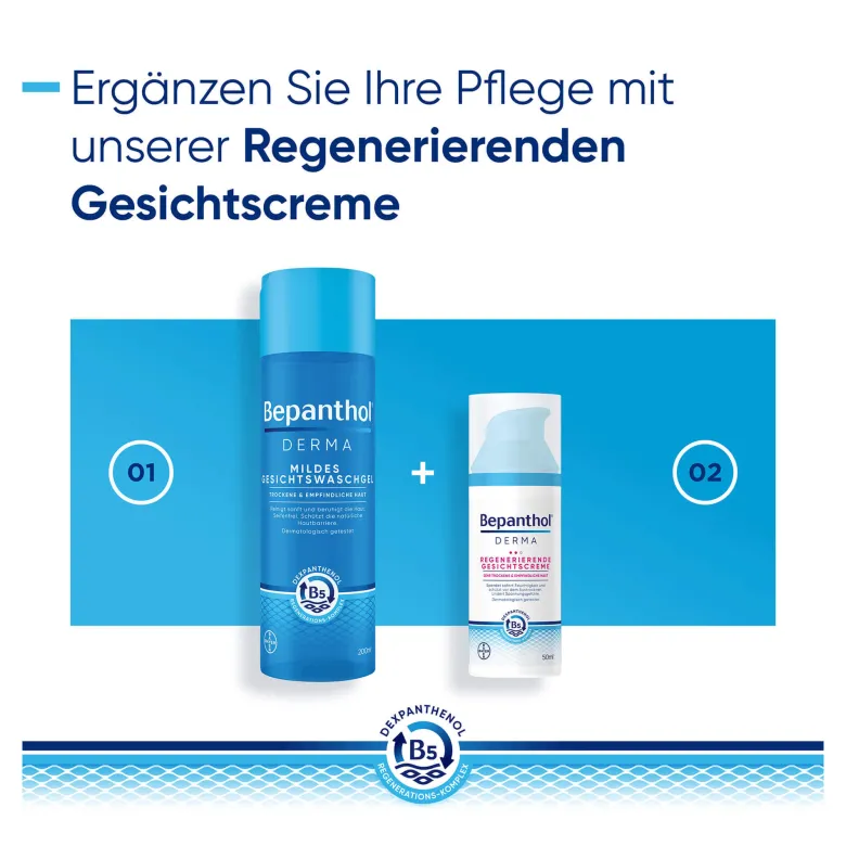 Bepanthol Derma Mildes Gesichtswaschgel, 1X200 ml