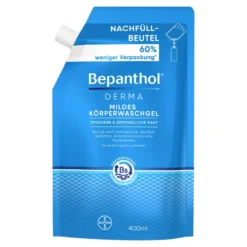 Bepanthol Derma Mildes Körperwaschgel Nachfüllbeutel, 1X400 ml