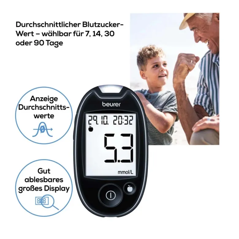 Beurer GL44 Blutzuckermessgerät mmol/l, 1 St