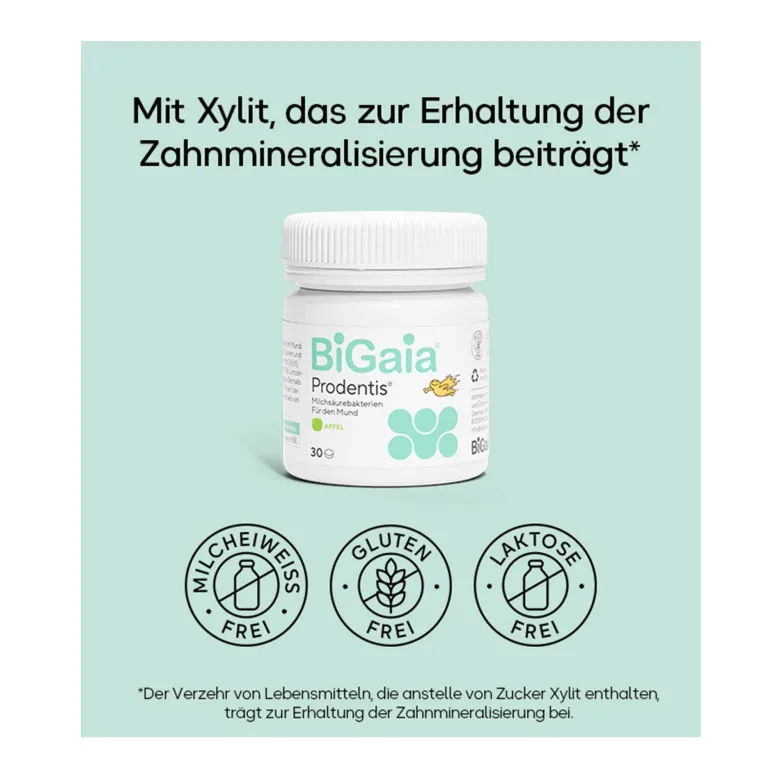 BiGaia Prodentis Lutschtabletten Apfel, 30 St