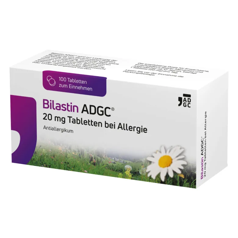 Bilastin ADGC 20 mg Tabletten bei Allergie, 100 St