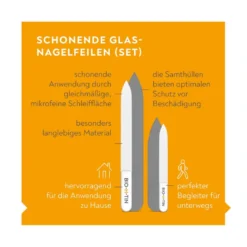 Bio-H-Tin Glas-Nagelfeile Set, 1 St
