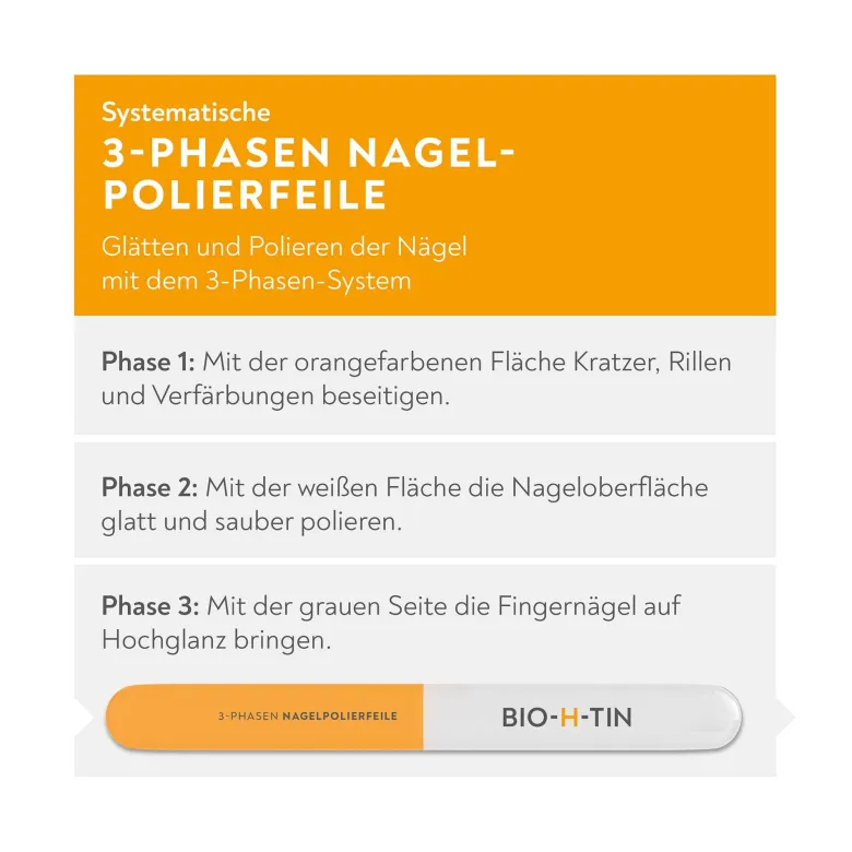 Bio-H-Tin Nagelpolierfeile, 1 St
