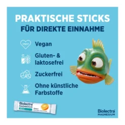 Biolectra Magnesium Direct 300 mg Sticks Orange, 60 St