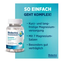 Biolectra Magnesium Komplex Balance 7 Kapseln, 120 St