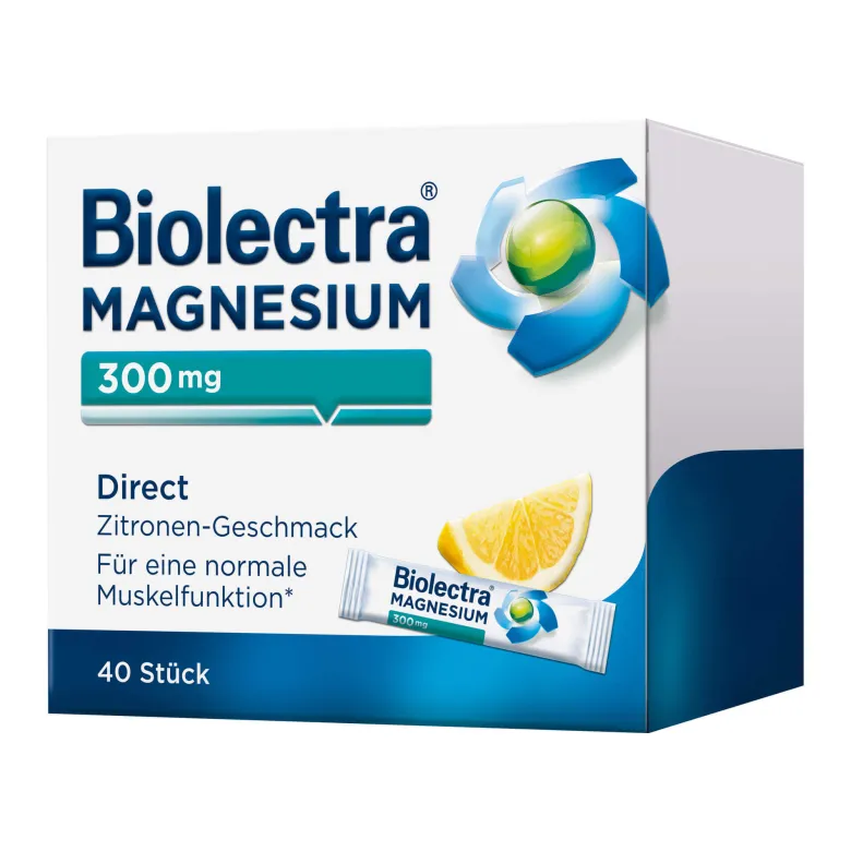 Biolectra Magnesium 300 mg Direct Sticks, 40 St