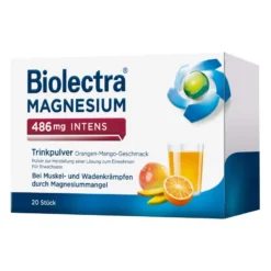 Biolectra Magnesium 486 mg intens Trinkpulver Orangen-Mango, 20 St