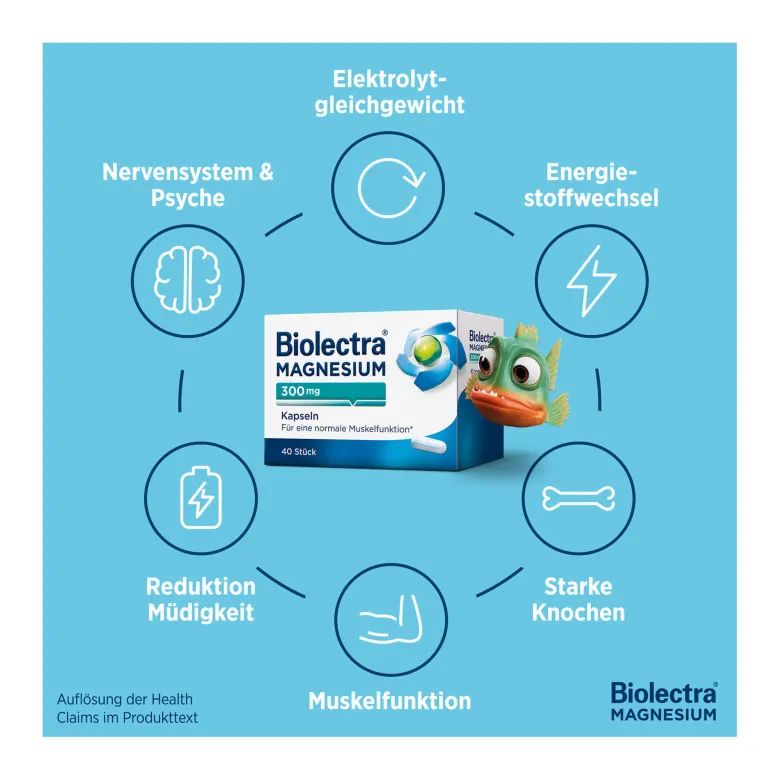 Biolectra Magnesium 300 mg Kapseln, 100 St