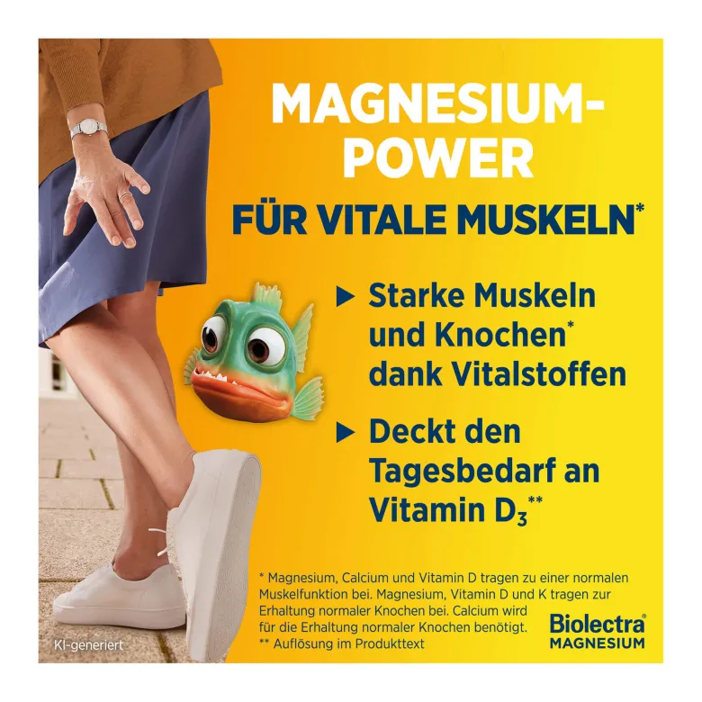 Biolectra Magnesium 250 mg Muskeln & Knochen Aktiv, 30 St