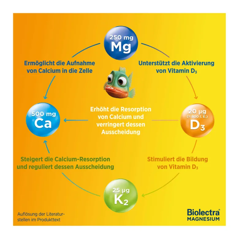 Biolectra Magnesium 250 mg Muskeln & Knochen Aktiv, 30 St