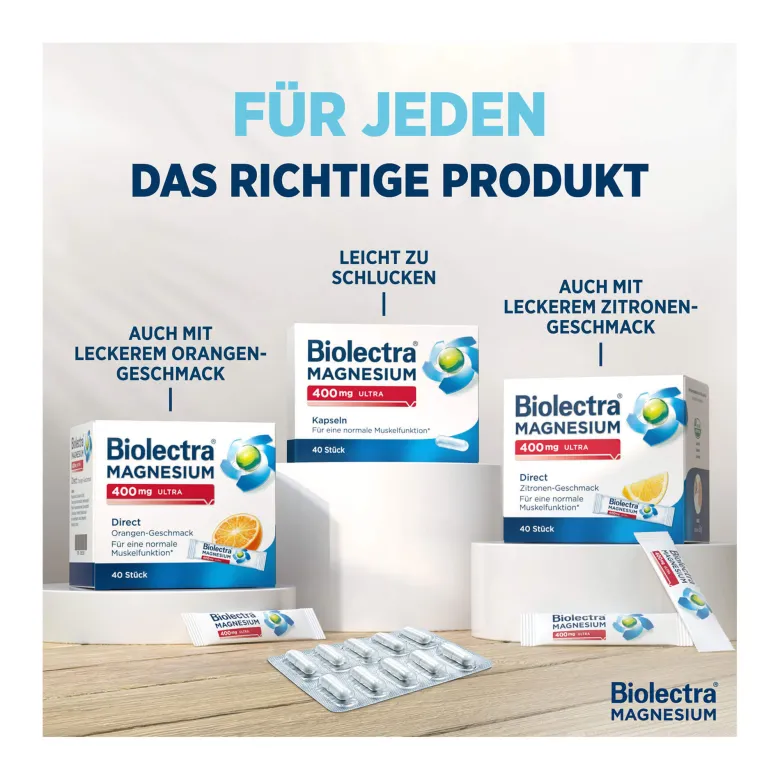 Biolectra Magnesium 400 mg Ultra 3-Phasen-Depot Kapseln, 30 St