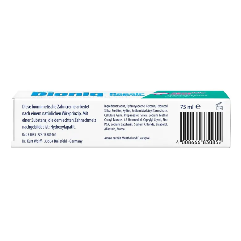 Bioniq Repair Zahncreme sensitiv akut, 75 ml