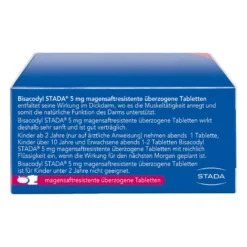 Bisacodyl Stada 5 mg magensaftresistente überzogene Tablette, 100 St
