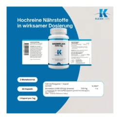 Bromelain 500 mg Kapseln, 60 St