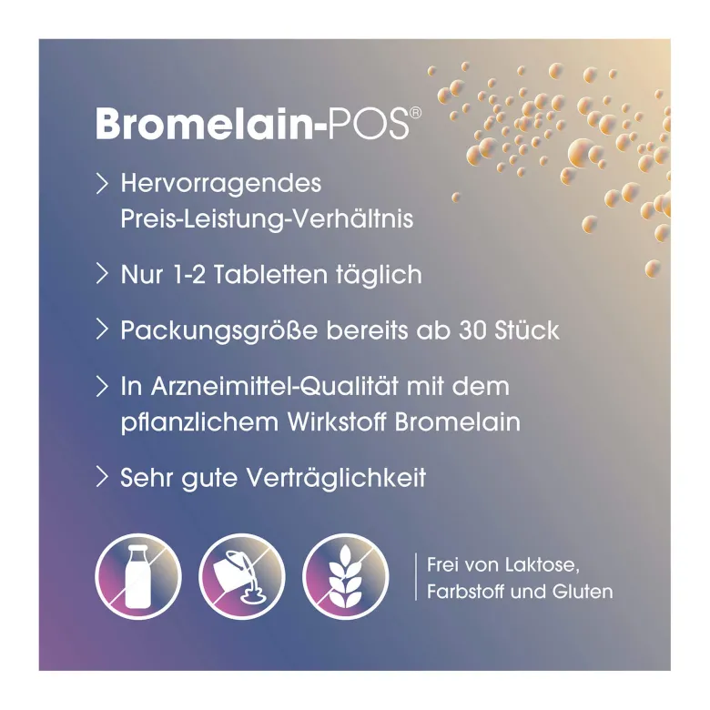 Bromelain-POS 500 F.I.P.-Einheiten, 60 St