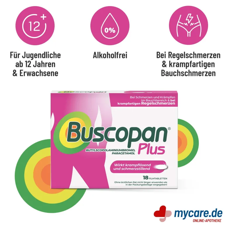 Buscopan Plus Filmtabletten, 18 St